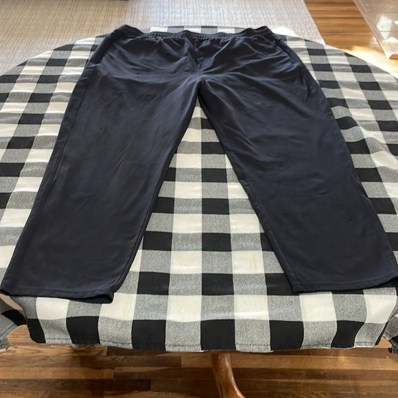 Public Rec Daymaker Pants Sweatpants 42 x 30 Zip Pockets Pull On Black Stretch - Picture 4 of 16